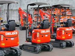 mini graafmachine met toebehoren 1 ton mod m100