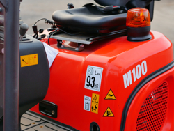 mini graafmachine met toebehoren 1 ton mod m100