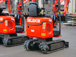 mini graafmachine met toebehoren 1 ton mod m100