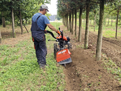 tweewiel tractor eenasser multimachine loncin benzinemotor