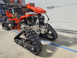 tweewiel tractor eenasser multimachine loncin benzinemotor zeus ltr