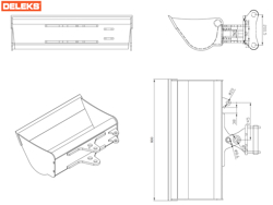 graafbak kantelbak hydraulisch voor minigraafmachine s100 800s30