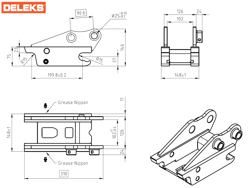 mechanische snelwissel voor mini graafmachine s30