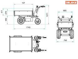 elektrische dumper xe500hel