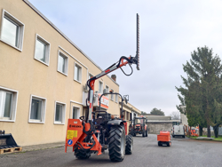hydraulische armmaaier klepelmaaier met verlengarm voor tractoren mod airone