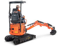 mini graafmachine met toebehoren mod m130