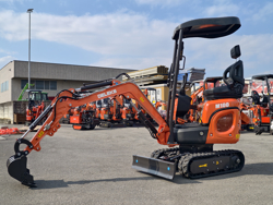 mini graafmachine met toebehoren 1 ton mod m100