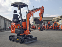 mini graafmachine met toebehoren 1 ton mod m100