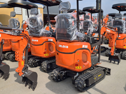 mini graafmachine met toebehoren 1 ton mod m100