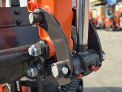 mini graafmachine met toebehoren 1 ton mod m100