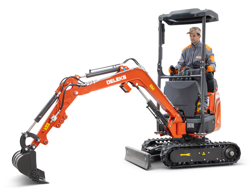 mini graafmachine met toebehoren mod m100se