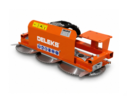 hydraulische snoeizaag met 3 zaagbladen cutter3