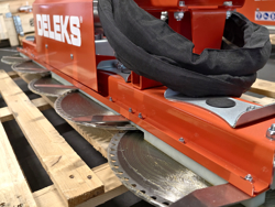 hydraulische snoeizaag met 5 zaagbladen hrdisc5