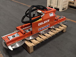 hydraulische snoeizaag met 5 zaagbladen cutter5