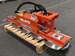 hydraulische snoeizaag met 5 zaagbladen cutter5