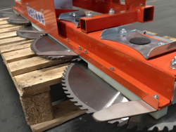 hydraulische snoeizaag met 5 zaagbladen cutter5