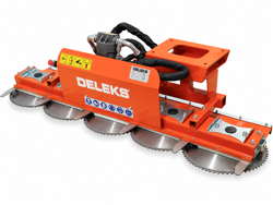 hydraulische snoeizaag met 5 zaagbladen cutter5