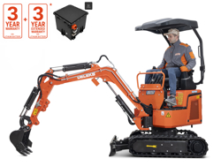 mini graafmachine met toebehoren mod e110
