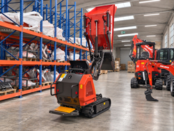 mini rupsdumper mini dumper op rupsbanden met kubota m8000